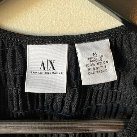 Armani Exchange y2k structured v-neck top - Picture 3 of 4